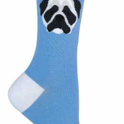 Sock Snob 1 Pair Unisex Novelty Cat Dog Socks with Beagle / Pug / Scotty Dog - Blue
