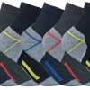 Sock Snob Men's Cushioned Cotton Low Cut Ankle Work Socks for Steel Toe Boots - Black